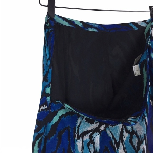 EMMA JAMES Midi Skirt Boho Gypsy Feathers Prairie Modest Flowy Peasant Tie Dye 8 - Picture 3 of 9